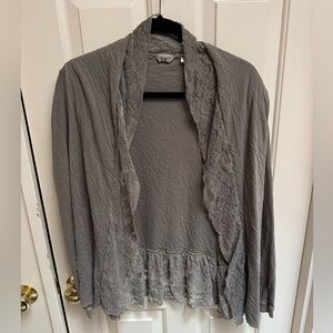 Boho Lace Trim Cardigan